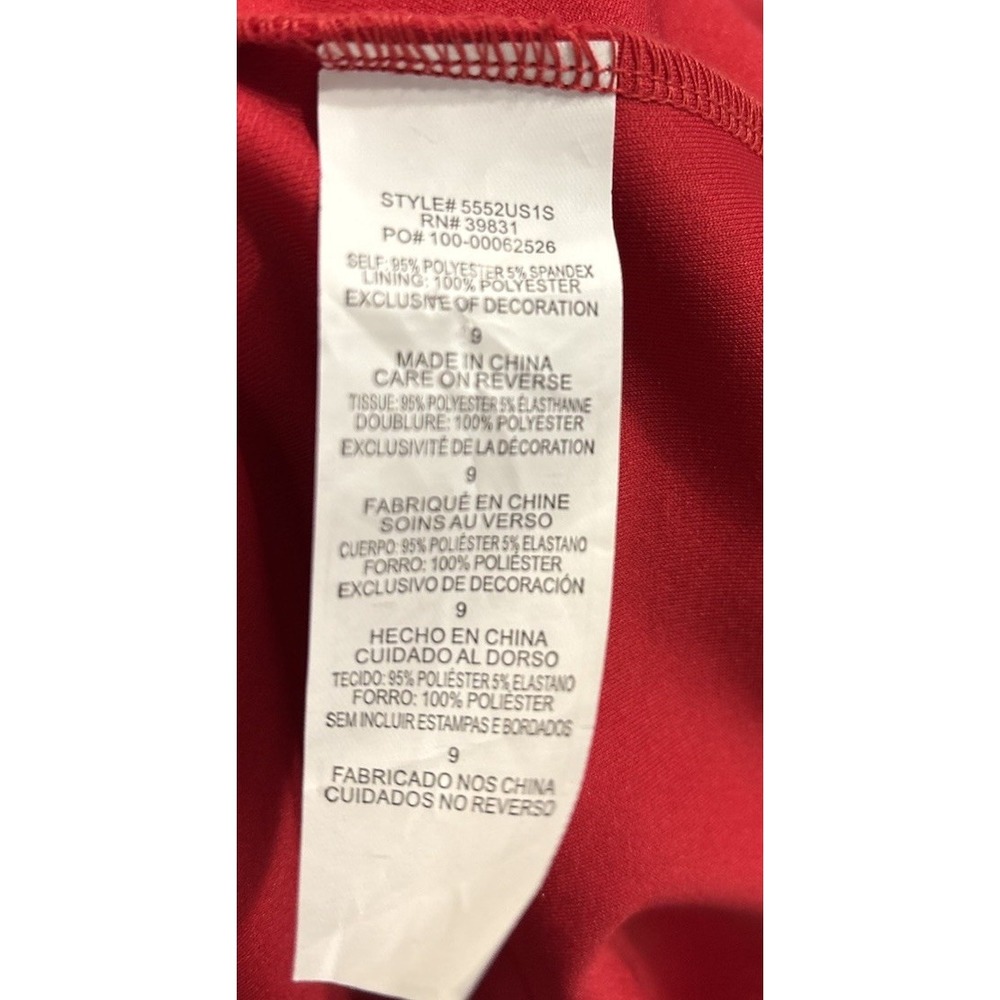 Sequin Hearts Jr's Sz 9 Red Off Shoulder Mermaid Prom Gown Elegant Formal Dress - Picture 14 of 14